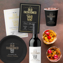 Call Me Old Fashioned Whiskey Birthday Party