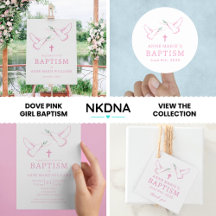 Dove Pink Girl Baptism