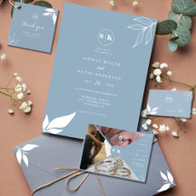 A Delicate Dusty Blue Wedding Collection