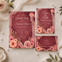 Moody Retro Floral Wedding