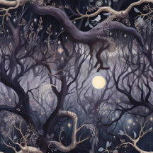 Magical Forest at Night