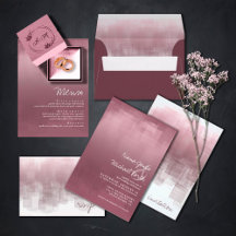Watercolor Reflections Wedding Mauve