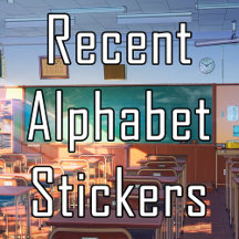 Recent Alphabet Stickers
