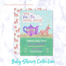 Unicorn Tea Party Baby Shower Matching Collection