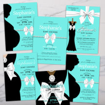 Elegant Aqua Teal Tiffany Baby Shower Theme