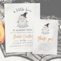 A Little Boo Cute Halloween Boy & Girl Baby Shower