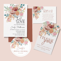 Fall In Love Terracotta & Blush Bridal Shower 