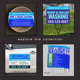 Flyer Teto e Casa Lavando Números de Telefone