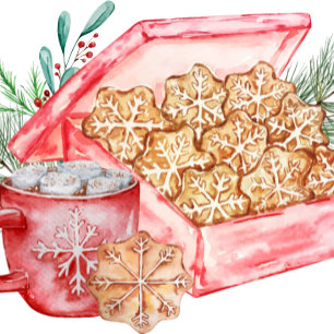 Adesivo Festa de Feriado do Cookie Exchange