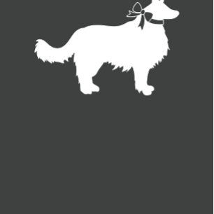 Convites Chá de fraldas de Cachorro Collie Rosa