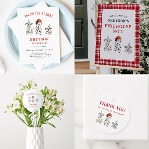 Convites Soe a Festa de aniversário do Alarm Firefighter