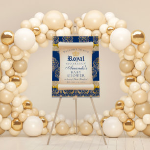 Convite para Chá de fraldas Príncipe de Rolagem El