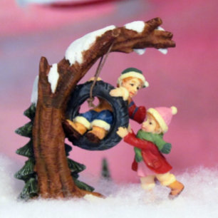 Cartão de Natal da Vila Skier