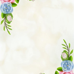 Convite para Casamento Floral Watercolor