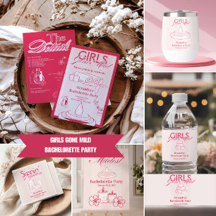 Convites Meninas se foram para o partido Itinerário de Bach