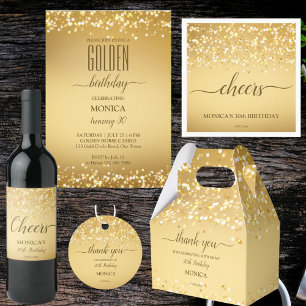 Convites Adultos festa de aniversário elegante minimalista 