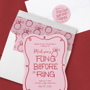 Adesivo Desenho de Doodela Vermelha e Rosa Piscando Antes 