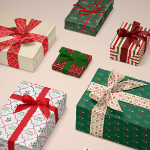 Cartão De Festividades Quadro de Scallop Festivo com Holly One Foto