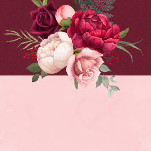 Convidados para Chás de casamento Florais Rosa-Blu