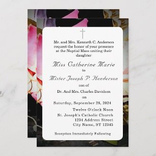 Convites O amor está em Bloom Photo/Rosa Wedding