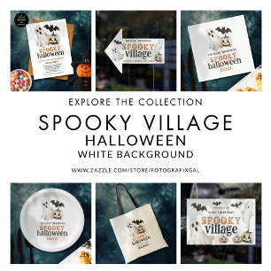 Prato De Papel Ghost Pumpkin Bat Name Spooky Halloween Bash