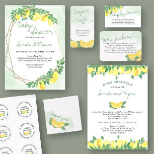Convites Citrus Lemons Gênero Bebê neutro