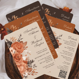 Terracotta Light e Convite para Casamento Laranja