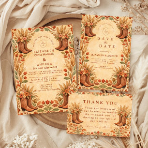 Reserve A Data Casamento de Jardim Boho Western