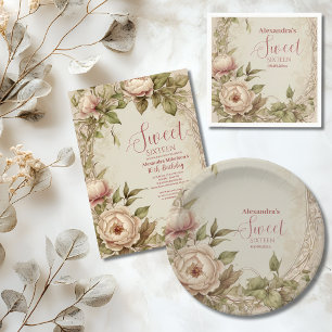 Convites Molho Pastel Floral Molhado Aquecedor 16