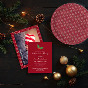 Convites Fa La Festiva Holly Christmas