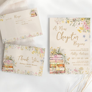 Cartão de Receita de Chá de panela de Flor Selvage