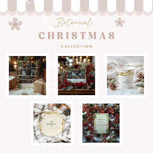 Convites Festa de Natal Dourada da Rússia de Fita