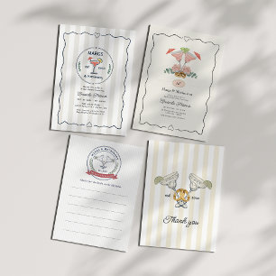 Convites Chá de Noiva Preppy Margs & Matrimony