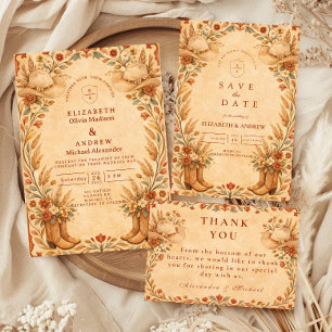 Cartão RSVP Casamento de Jardim Country Western Rústico