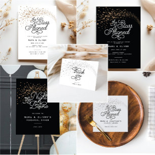 Cartão De Agradecimento Chá de panela de Prata ou Casamento de Estrelas de