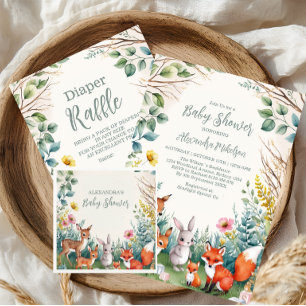 Prato De Papel Chá de fraldas da Floresta dos Animais da Floresta