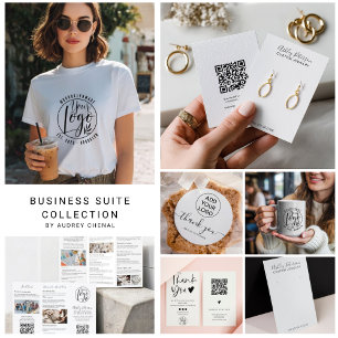 Cartão De Visita Qr code black jewelring earring