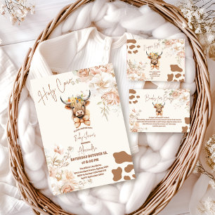 Convites Chá de fraldas de Vaca Santa Verde