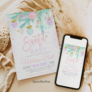 Cartão De Agradecimento Papais noeis Chá de fraldas