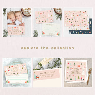 Cartão com fotos de Natal Bonito - Uma Foto