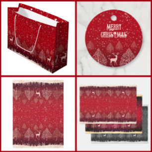 Cartão De Festividades Red Merry Christmas