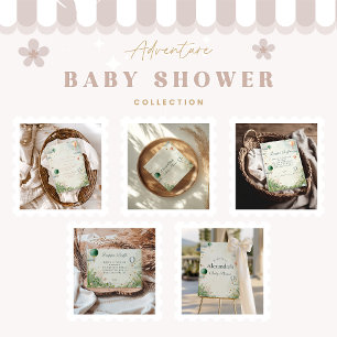 Convites Dreamy Watercolor Balloon Chá de fraldas