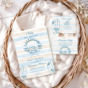 Cartão De Informações Registro do Baby on Conselho Chá de fraldas