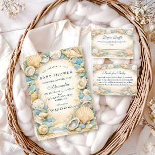 Convites Chá de Bebê da Oyster And Starfish