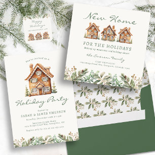 Convite para Festas de Férias Gingercake