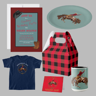 Convites Vintage cowboy