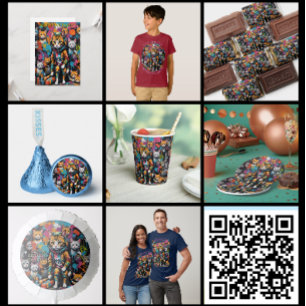 Camiseta Nome e Idade do Grafite Legend Street Cat Kid