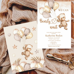 O Chá de fraldas do Urso Bebês acha que o cartão d