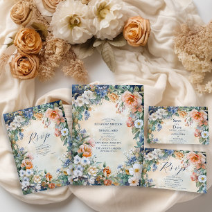 Cartão RSVP Casamento Único da Legância Real Vitoriana