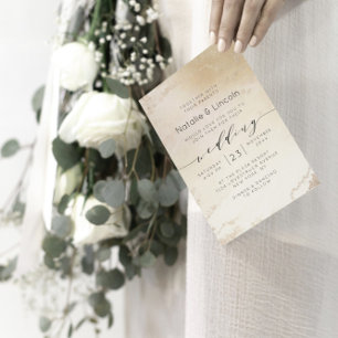 Convites Praça de Casamento Luxe Fosco Amarelo-Dourado